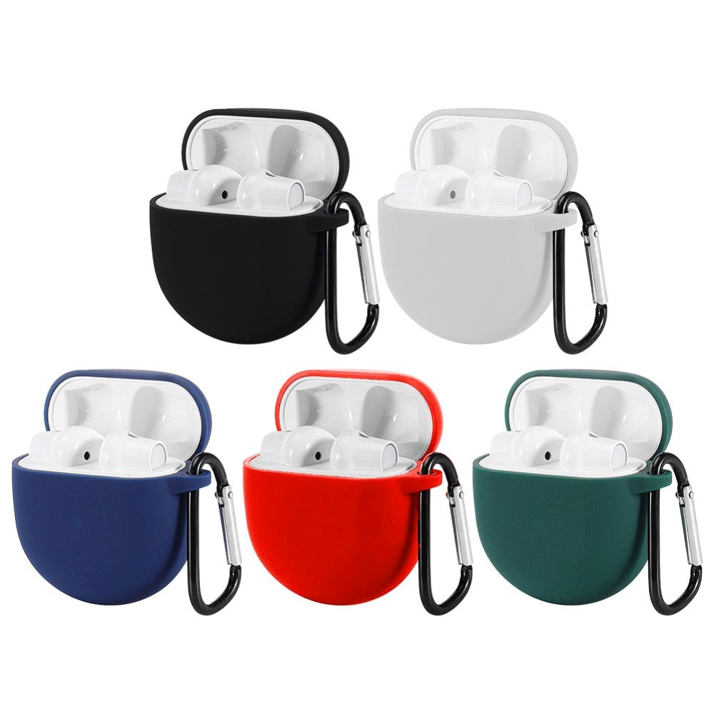 OnePlus Buds Silikone Case m. Karabinhage - Blå