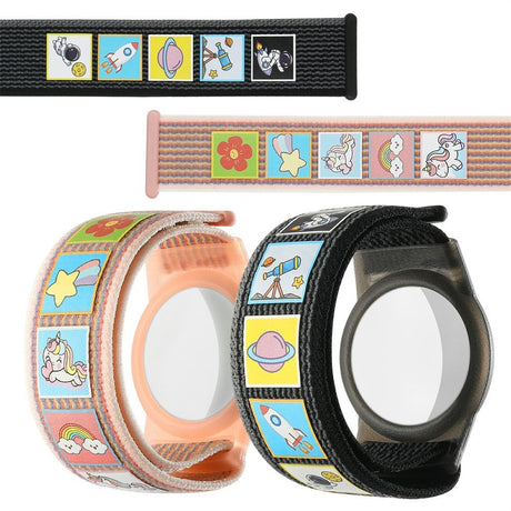 AirTag 1. & 2. Gen. Nylon Armbånd til Børn - Rummet