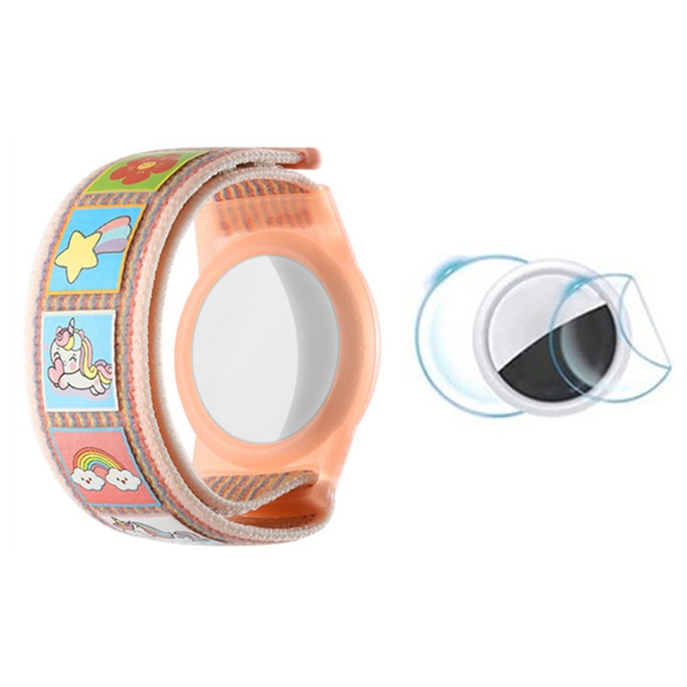 AirTag 1. & 2. Gen. Nylon Armbånd til Børn - Enhjørning