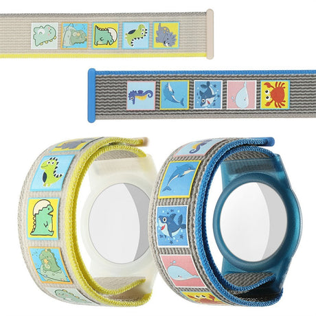 AirTag 1. & 2. Gen. Nylon Armbånd til Børn - Havdyr