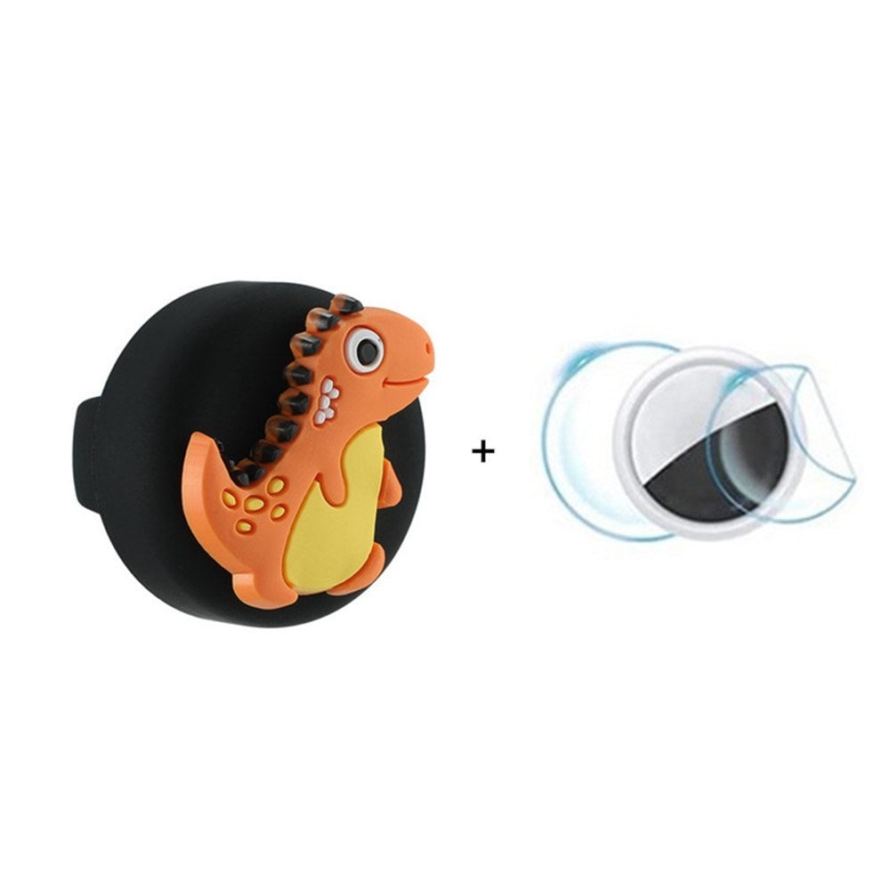 Apple AirTag 1. & 2. Gen. Silikone Holder til Sko m. Motiv - Dinosaur