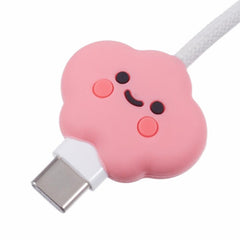 Kabelbeskytter til USB-C Kabel - Pink Sky