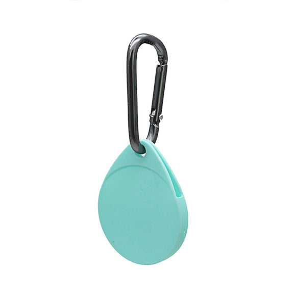 AirTag 1. & 2. Gen. Silikone Etui m. Karabinhage - Mint Grøn