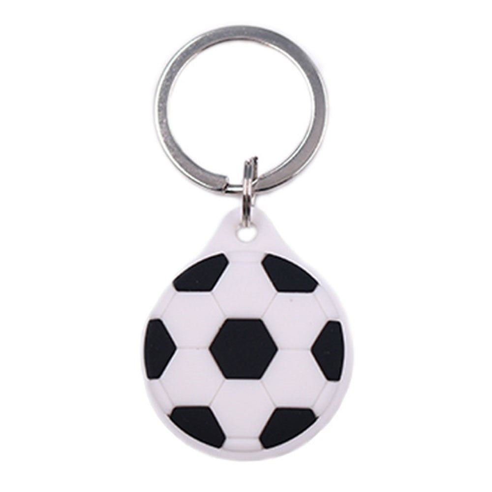 Apple AirTag 1. & 2. Gen. Silikone Cover - Nøglering m. Sjovt Design - Fodbold