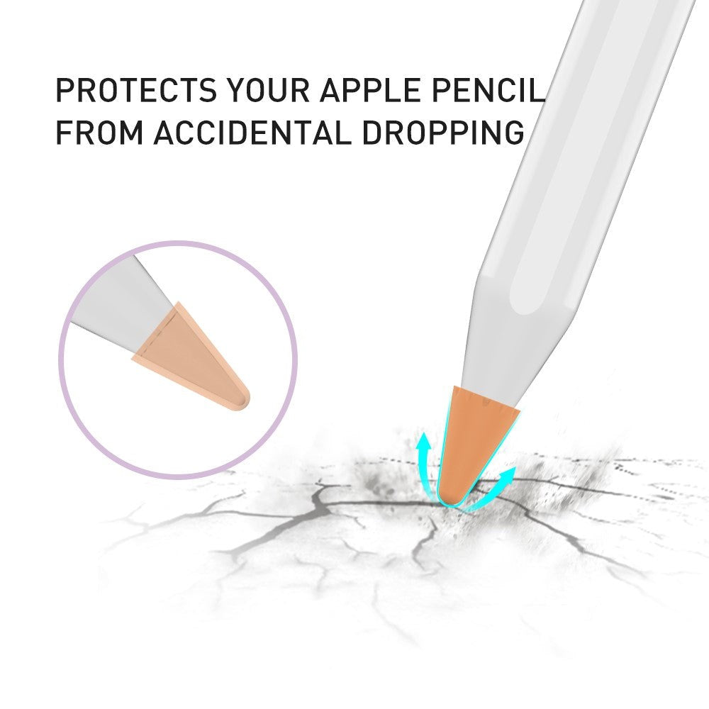 Apple Pencil 1 & 2. Gen Tip Cover 8 Stk. i Flere Farver