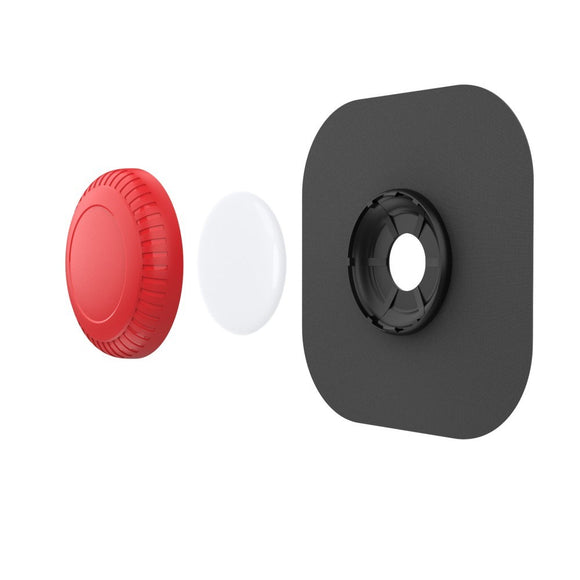 Stick-On Silikone Cover til AirTag 1. & 2. Gen. - Rød