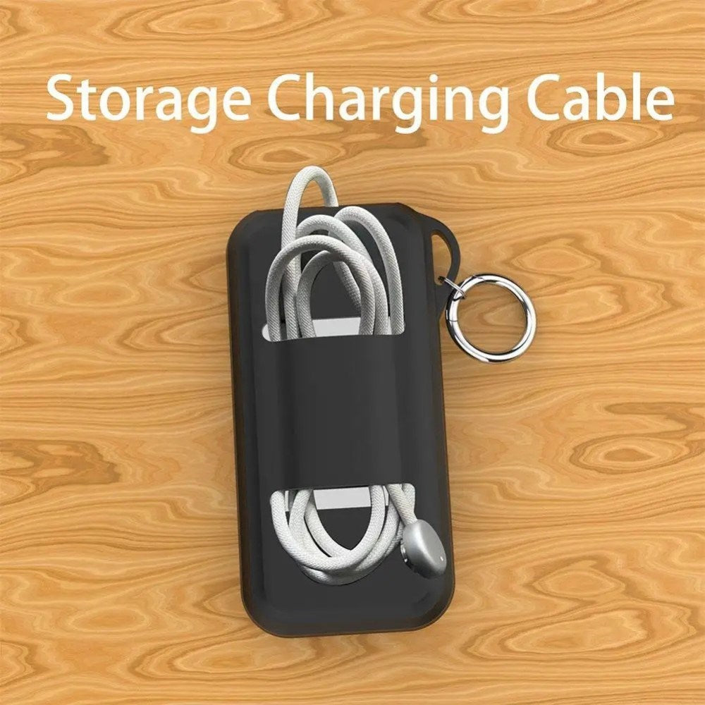 Apple Vision Pro Batteri Silikone Cover m. Nøglering - Hvid