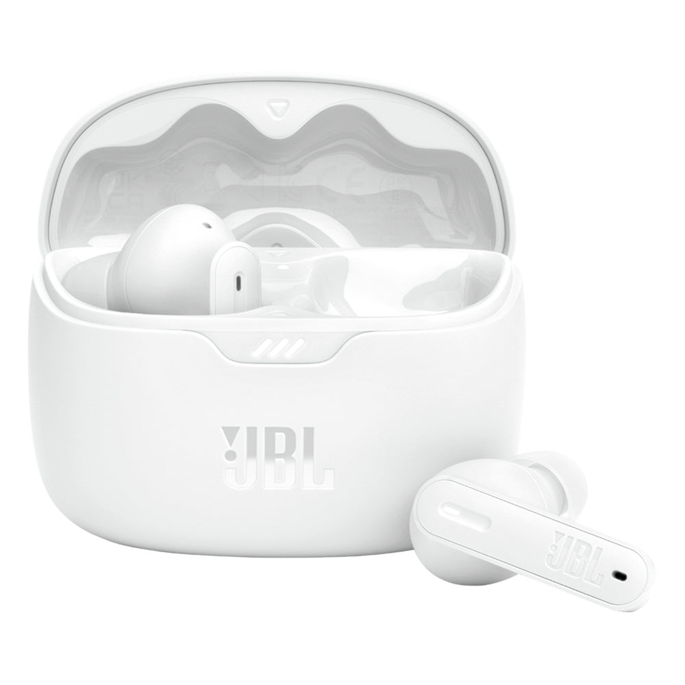 JBL Tune Beam True Wireless Headset In-Ear - Hvid | - Headset - In-Ear | TABLETCOVERS.DK