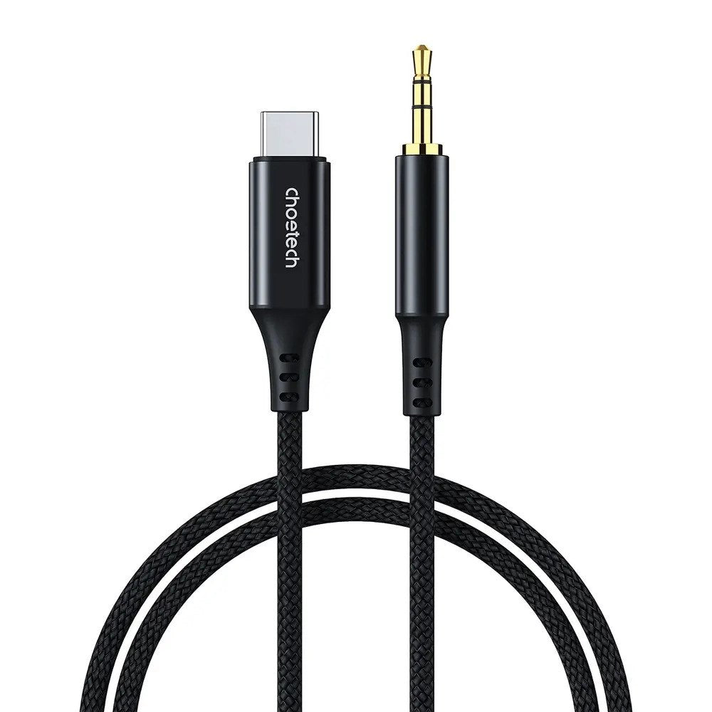 Choetech AUX006 USB-C til 3.5mm Minijack Kabel - 1m - Sort