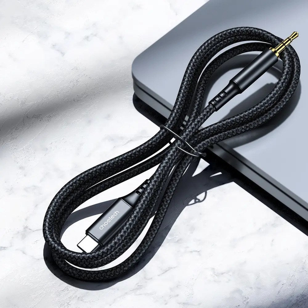Choetech AUX006 USB-C til 3.5mm Minijack Kabel - 1m - Sort