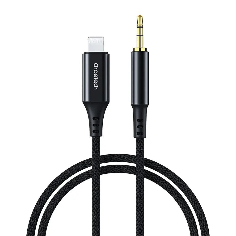 Choetech AUX007 Lightning til 3.5mm Minijack Kabel - 1m - Sort
