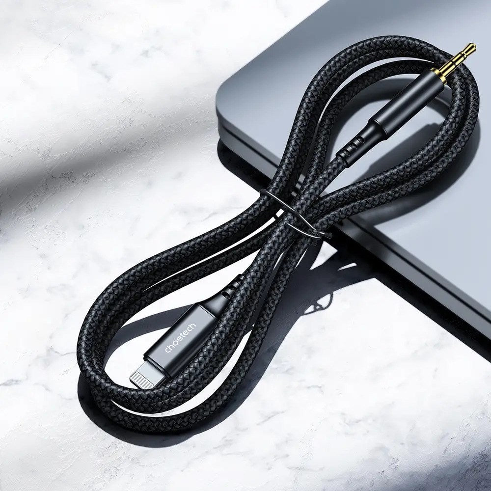 Choetech AUX007 Lightning til 3.5mm Minijack Kabel - 1m - Sort