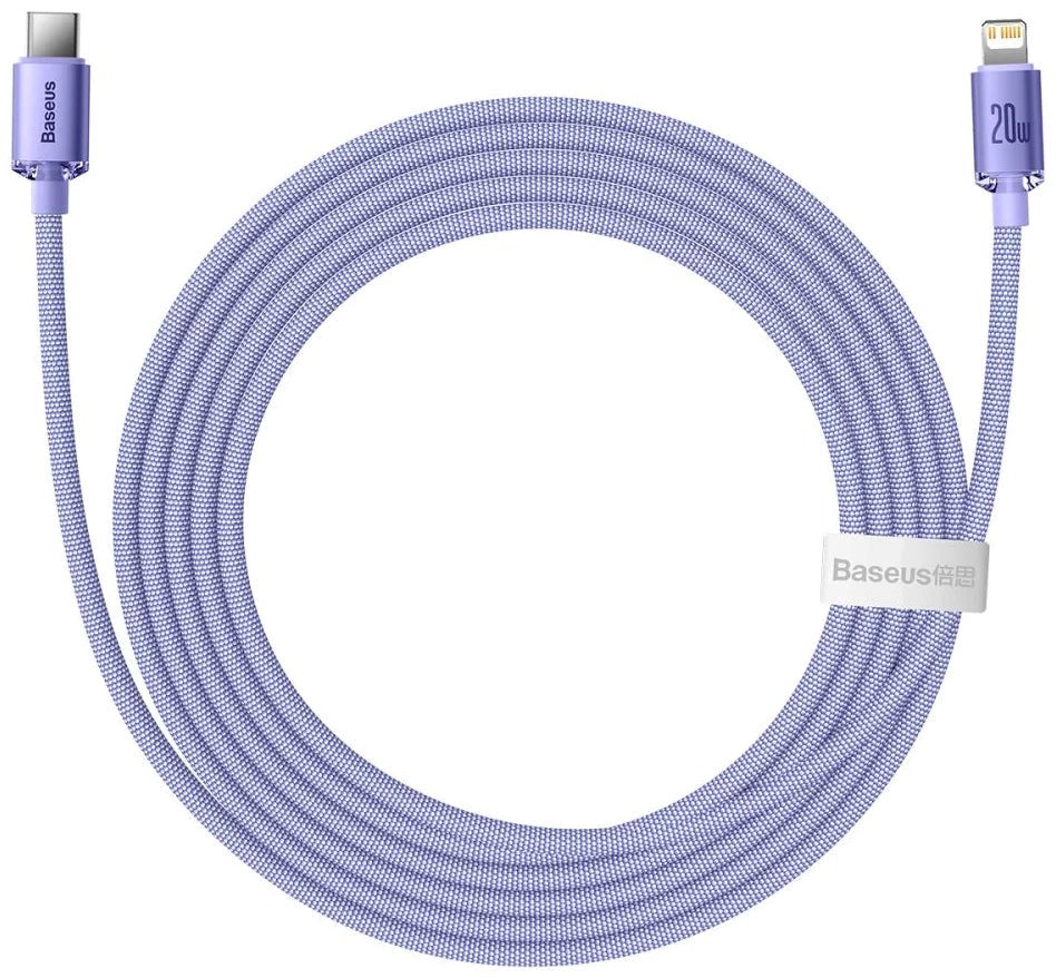 Baseus Cafule 2m 20W Kabel USB-C til Lightning - Lilla