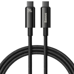Baseus 240W USB-C til USB-C Kabel 480Mb/s - 1m - Sort