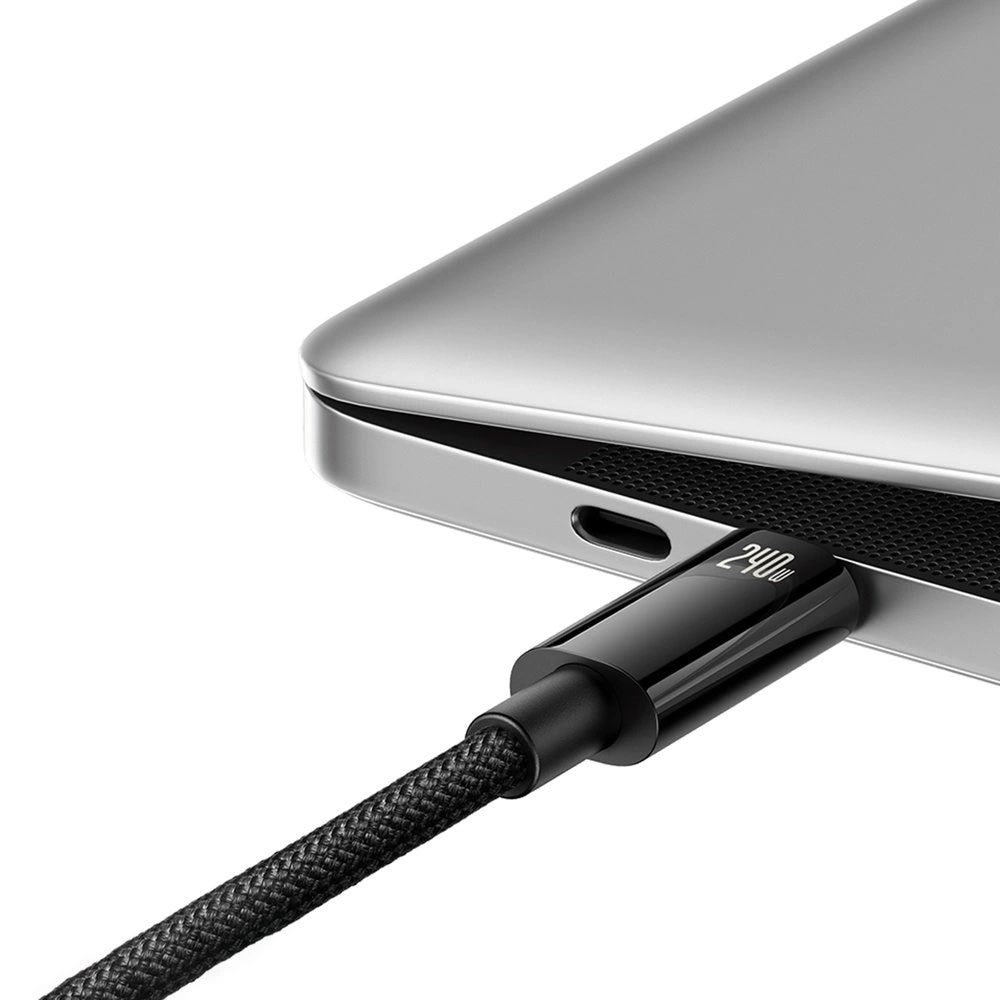 Baseus 240W USB-C til USB-C Kabel 480Mb/s - 3m - Sort