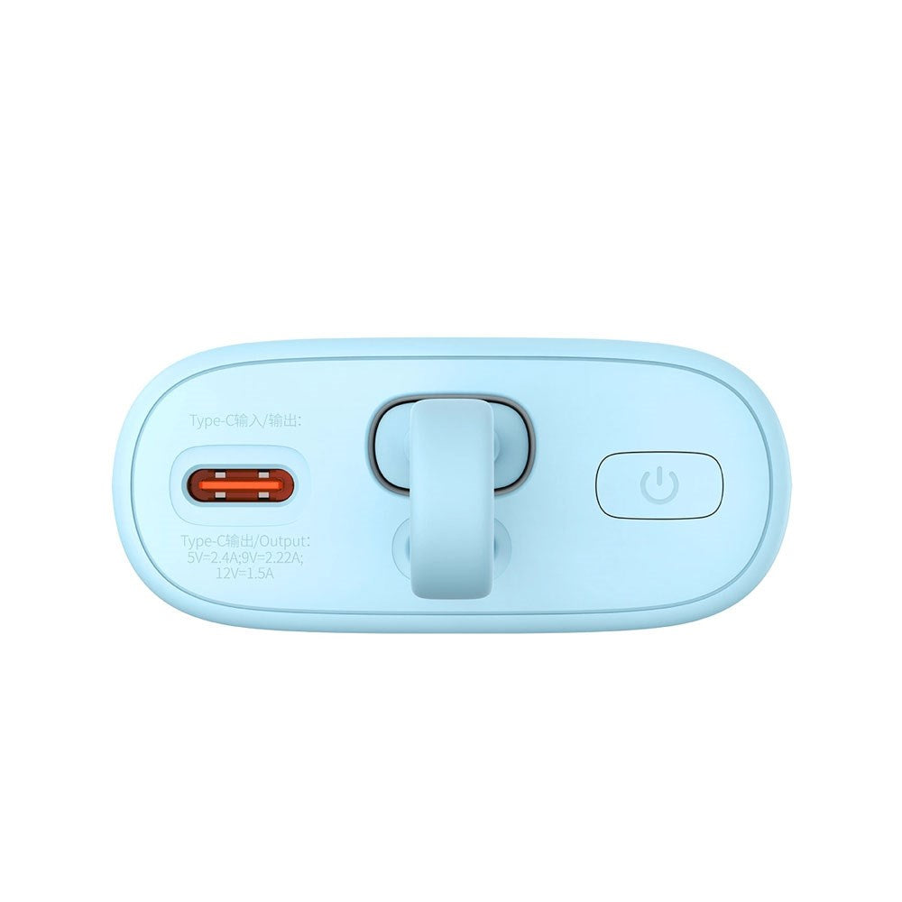 Baseus Popsicle 5200mAh Powerbank 20W m. Indbygget Lightning Kabel - Blå / Orange