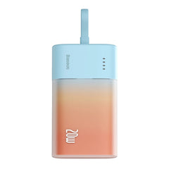 Baseus Popsicle 5200mAh Powerbank 20W m. Indbygget Lightning Kabel - Blå / Orange