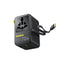 Baseus EnerCore 70W 6-i-1 Rejseadapter m. Udtrækkeligt USB-C Kabel - Sort