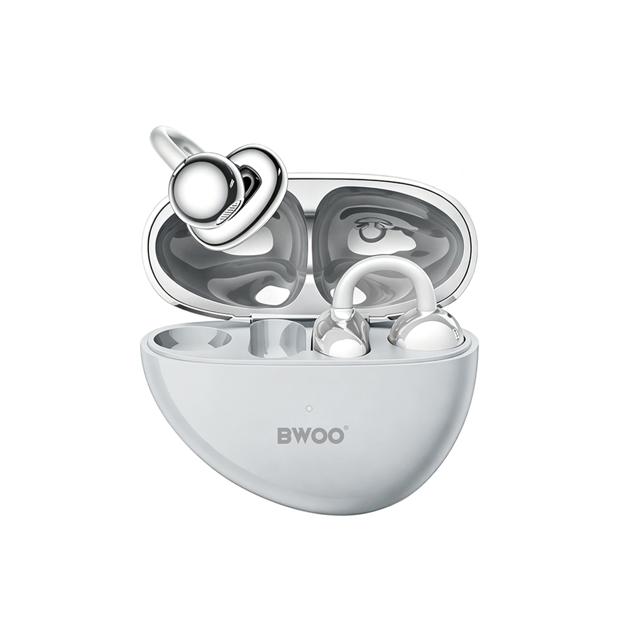 BWOO True Wireless Høretelefoner - Open-Ear - Grå