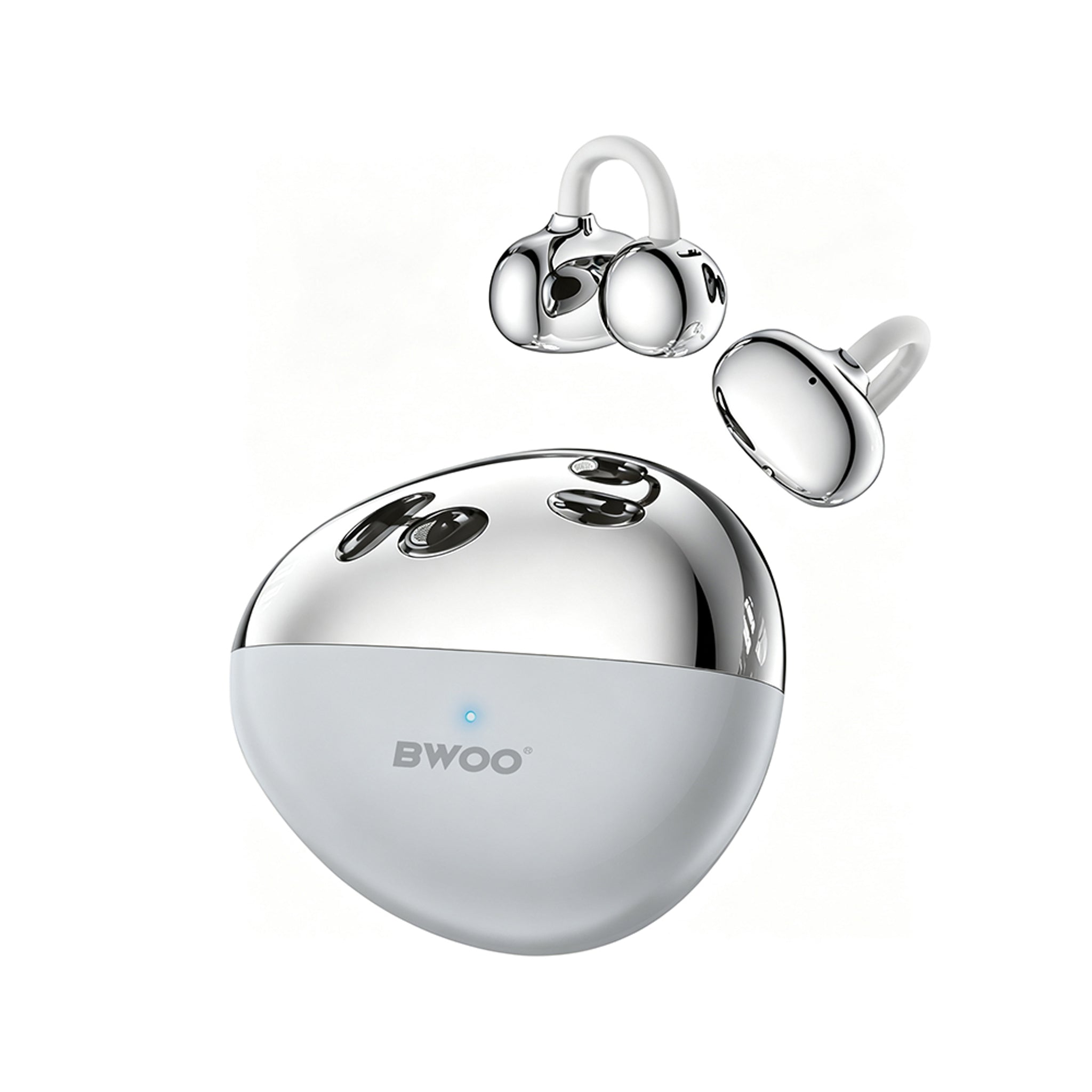 BWOO True Wireless Høretelefoner - Open-Ear - Grå