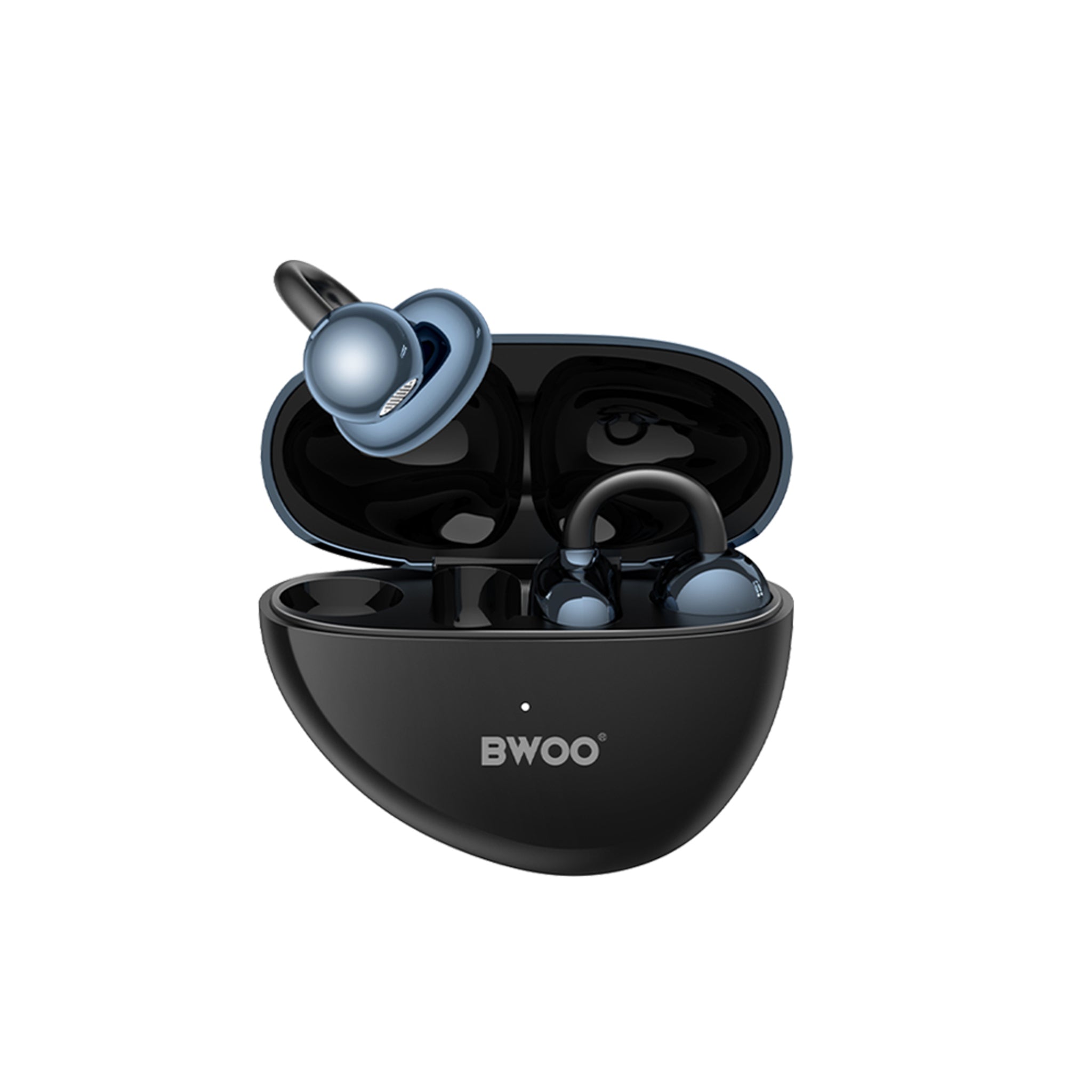 BWOO True Wireless Høretelefoner - Open-Ear - Sort