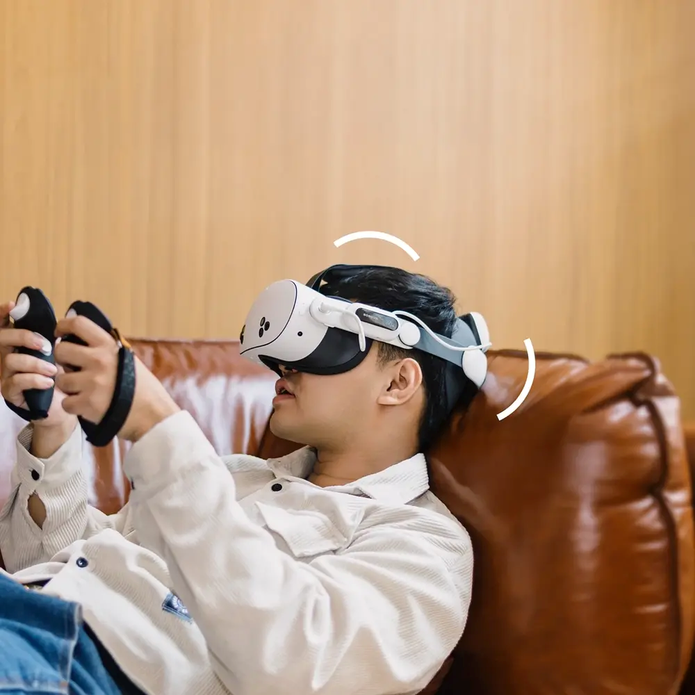 BOBOVR E3 Pro Batterirem til Meta Quest 3 / 3S - Sort / Hvid