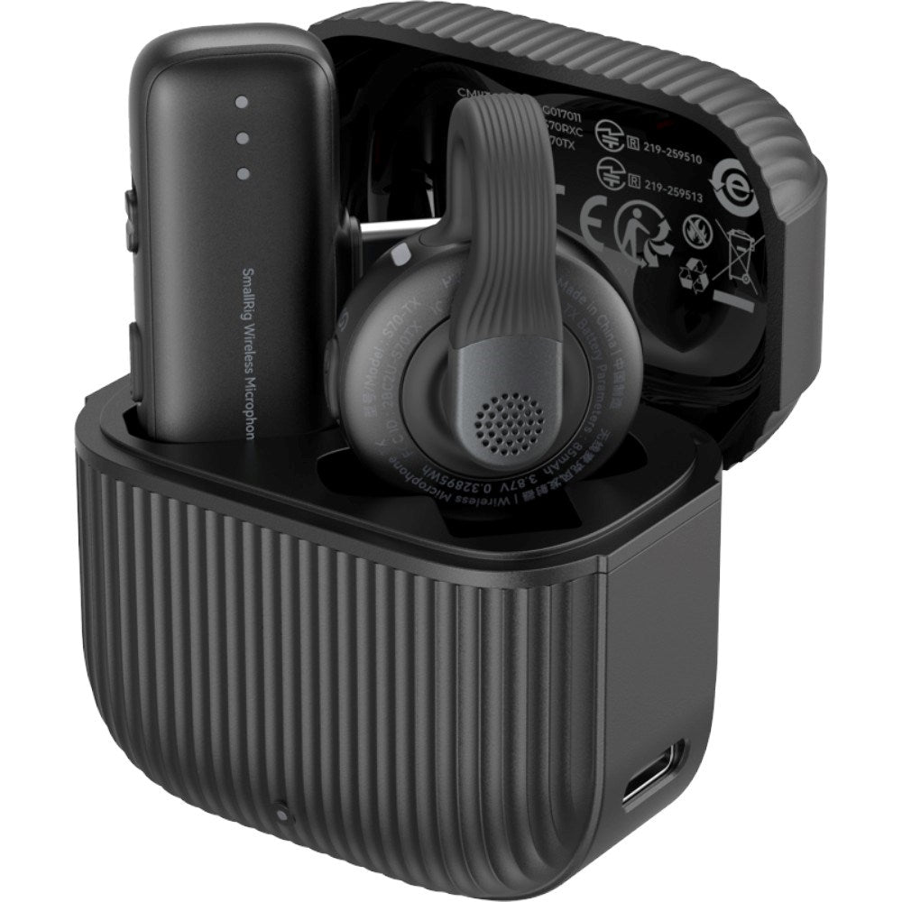 SmallRig 5718 Trådløs Mikrofon m. USB-C Adapter - Sort