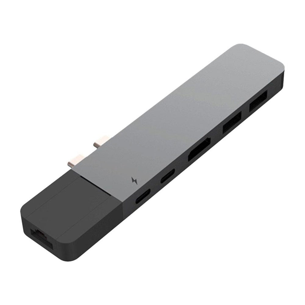 Hyperdrive Net 6-in-2 USB-C Multi Adapter - Grå