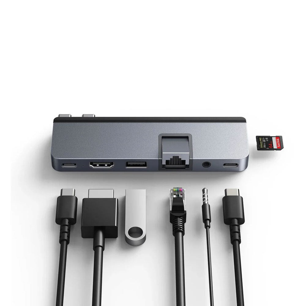 Hyper HyperDrive Duo Pro 100W 7-i-2 USB-C Hub - Grå