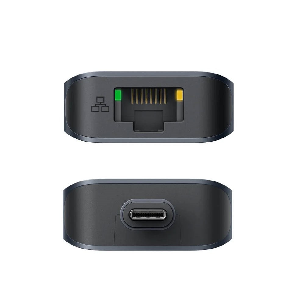 Hyper HyperDrive Ecosmart 7-i-1 USB-C Hub m. USB-A / USB-C / HDMI / Ethernet / SD- & MicroSD-Kort - Grå