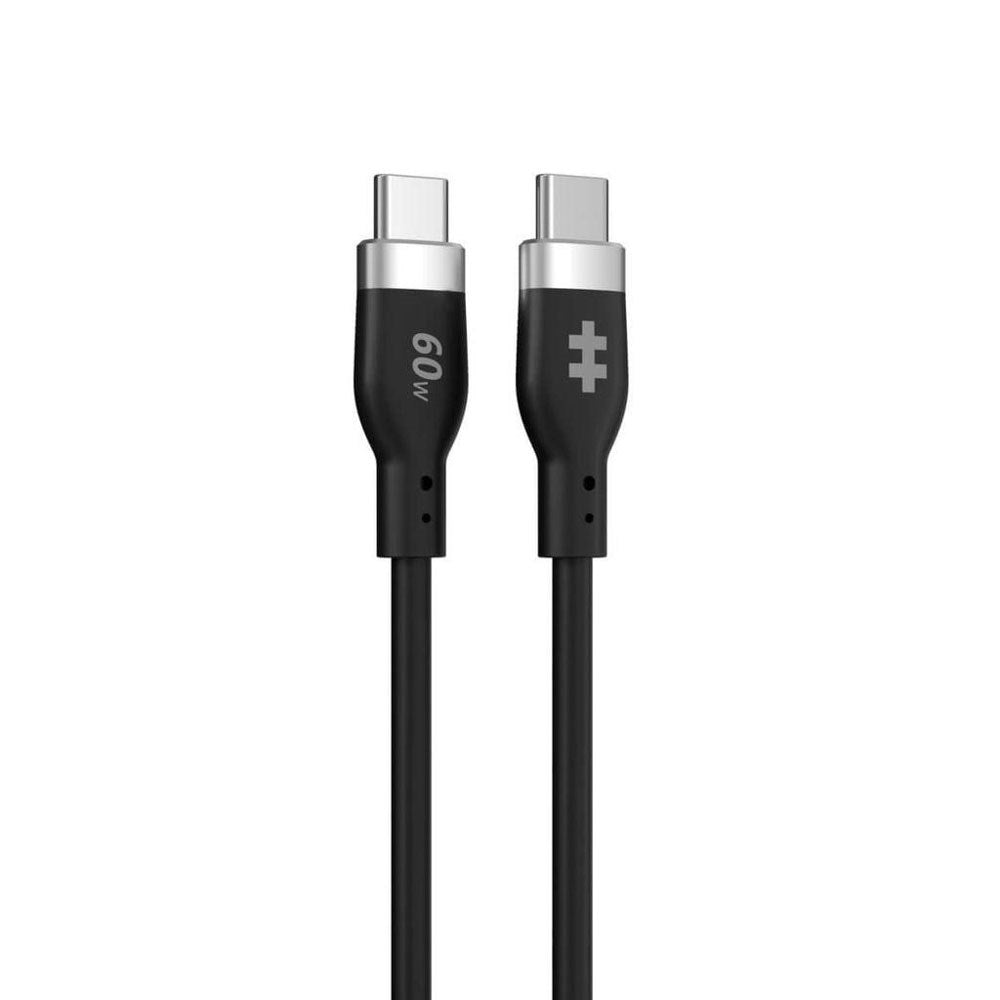 Hyper HyperJuice 60W Silikone USB-C til USB-C Kabel - 1.5m - Sort