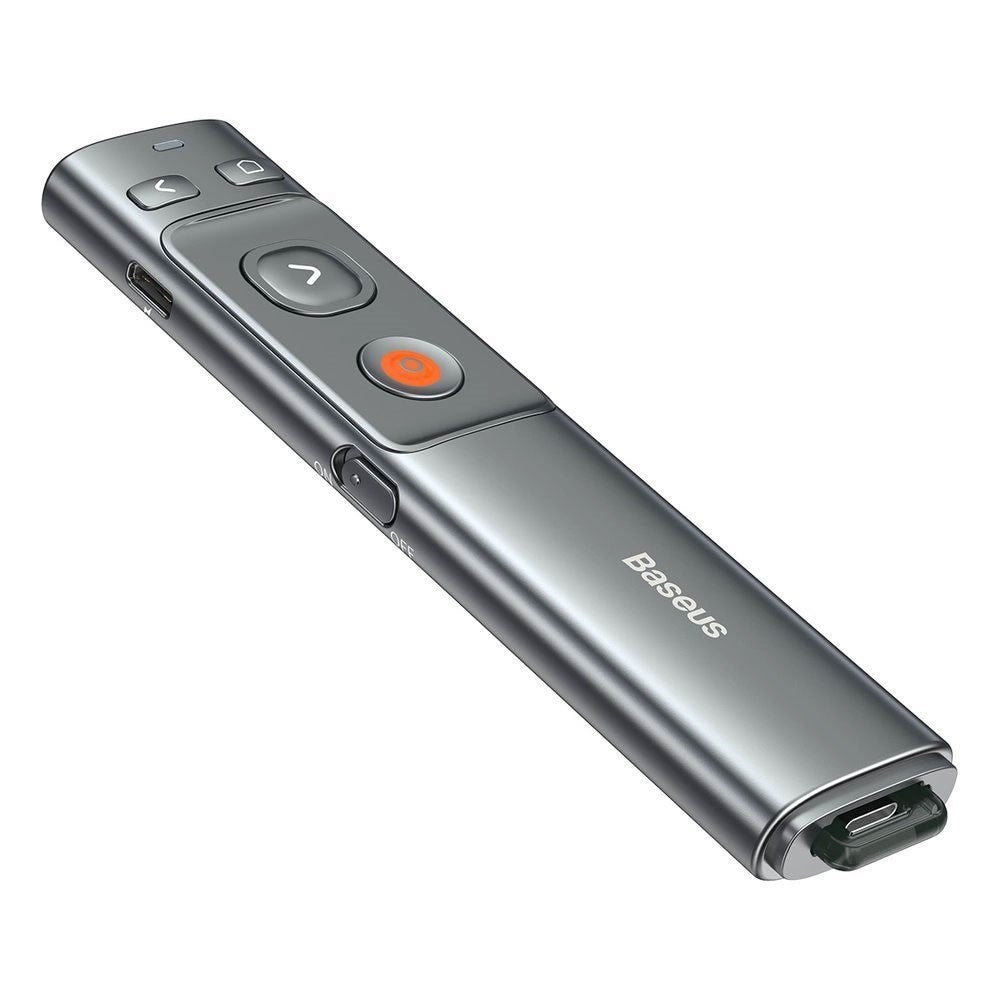 Baseus Genopladelig Laser Pointer - USB-C / USB-A - Grå