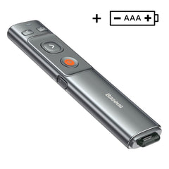 Baseus Batteridrevet Laser Pointer - USB-C / USB-A - Grå