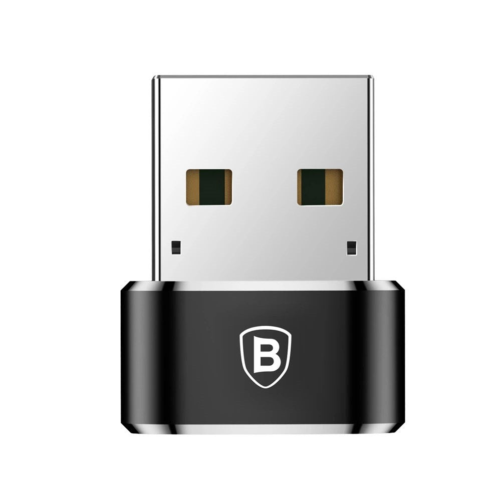 Baseus Mini USB-C til USB-A Adapter - Sort