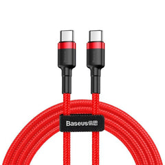 Baseus Cafule Flash 60W PD USB-C til USB-C Kabel - 2m - Rød