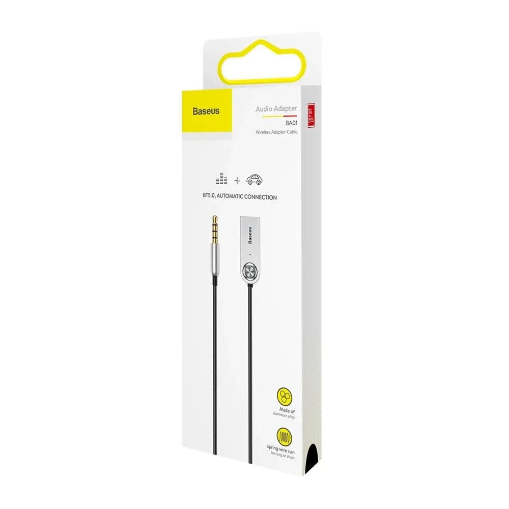BA01 Bluetooth AUX Lydadapter Baseus - Sort