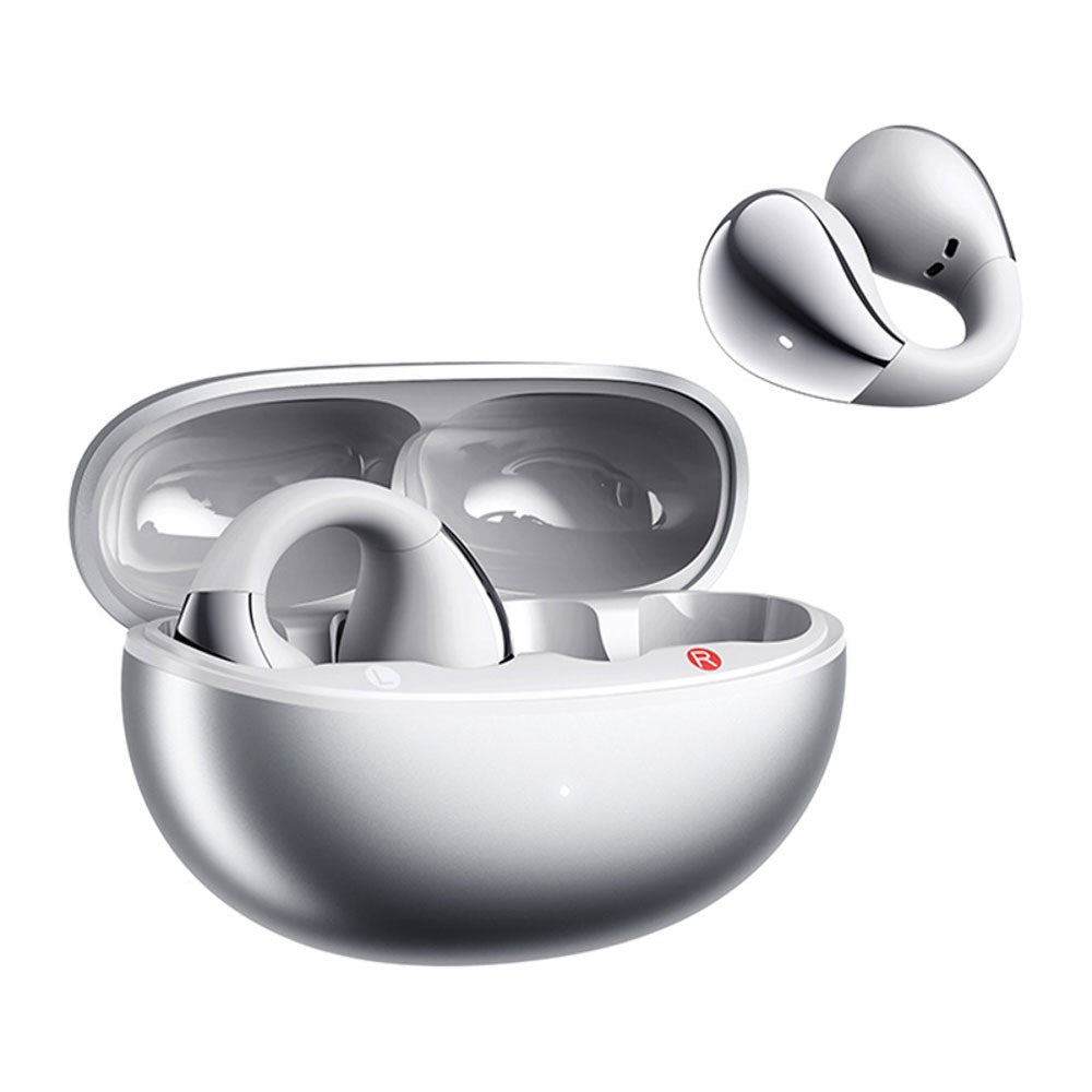 QCY Crossky Clip True Wireless Open-Ear Høretelefoner - Sølv