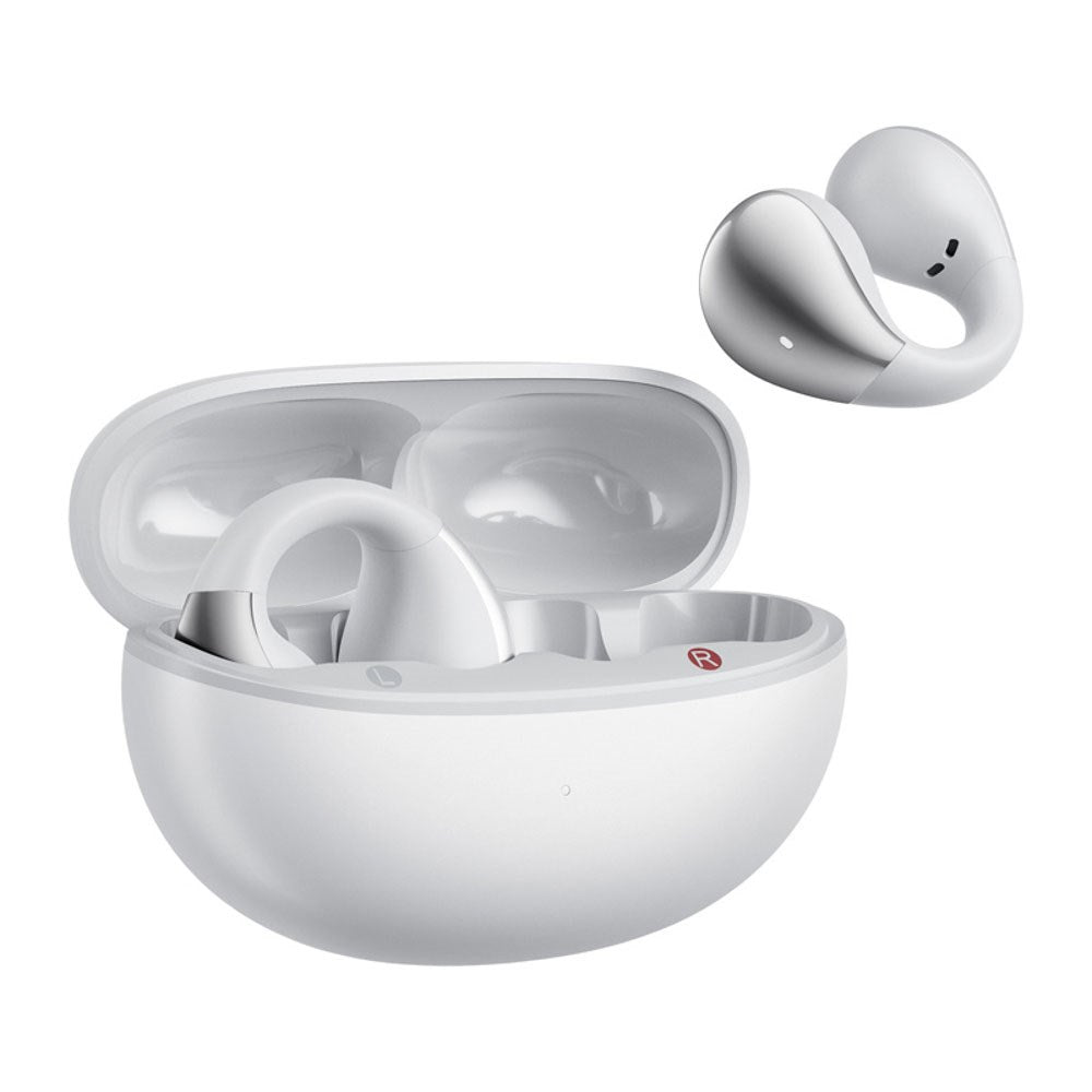 QCY Crossky Clip True Wireless Open-Ear Høretelefoner - Hvid