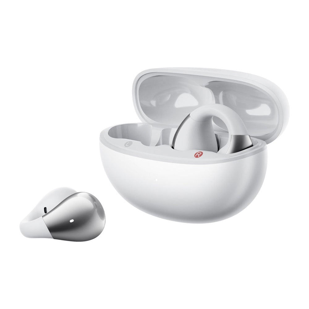 QCY Crossky Clip True Wireless Open-Ear Høretelefoner - Hvid