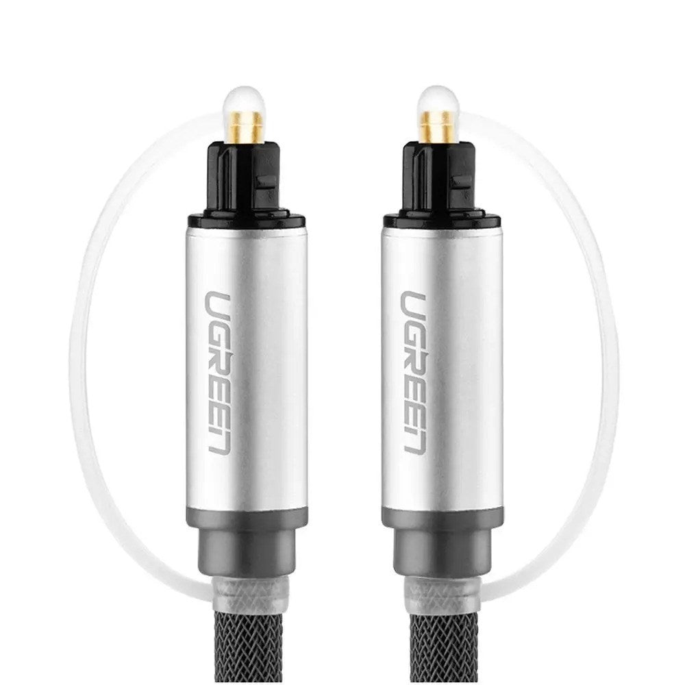 UGREEN AV108 Optisk Toslink til Toslink Kabel - 2m - Grå