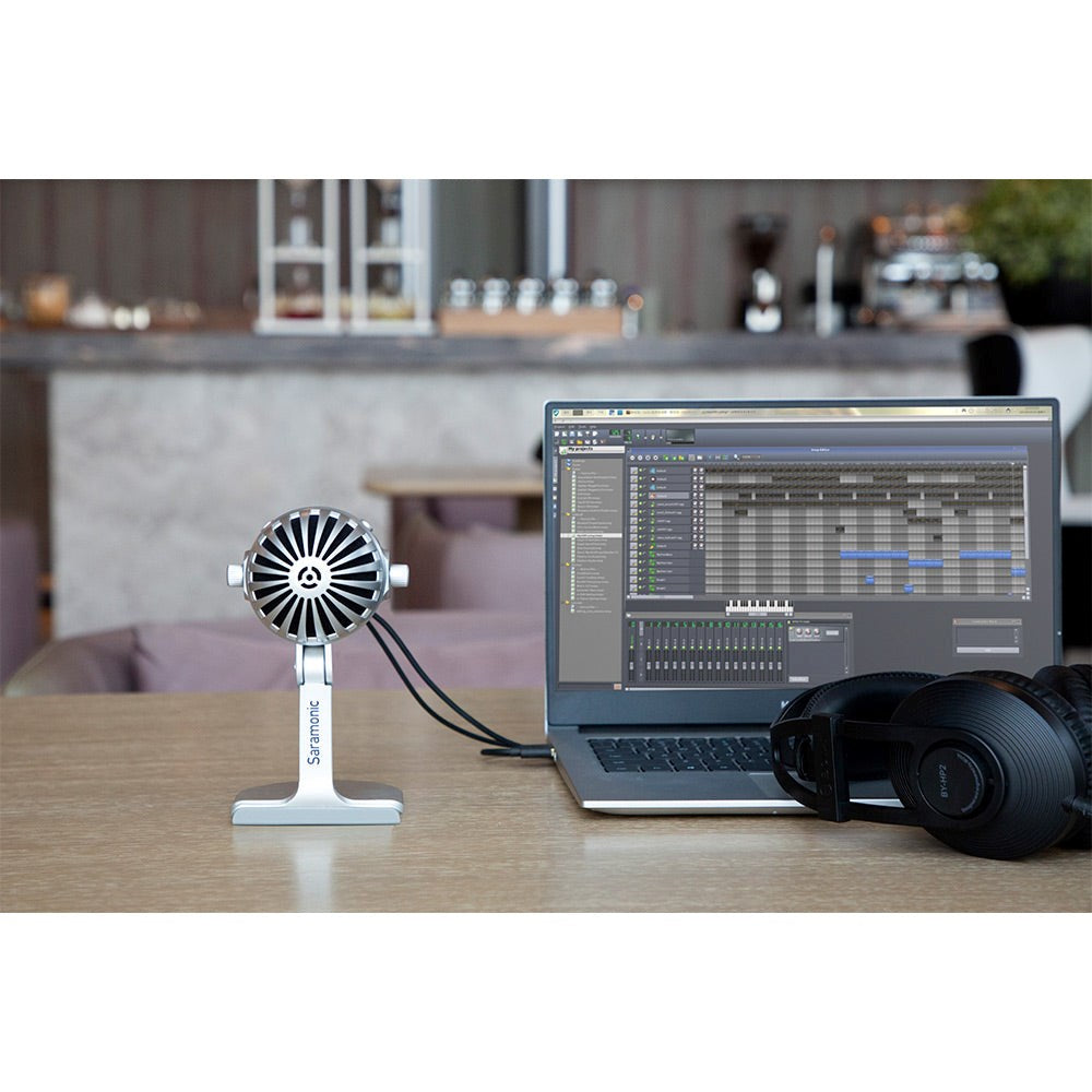 Saramonic MTV550 USB Mikrofon til Mobil / PC - Sølv