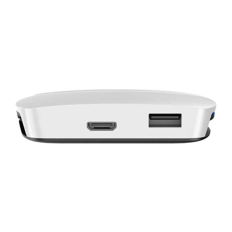 Carlinkit Tbox UHD Trådløs Adapter til Apple CarPlay & Android Auto - USB-A - Hvid