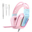 ONIKUMA X13 RGB Gaming Headset - Lyserød