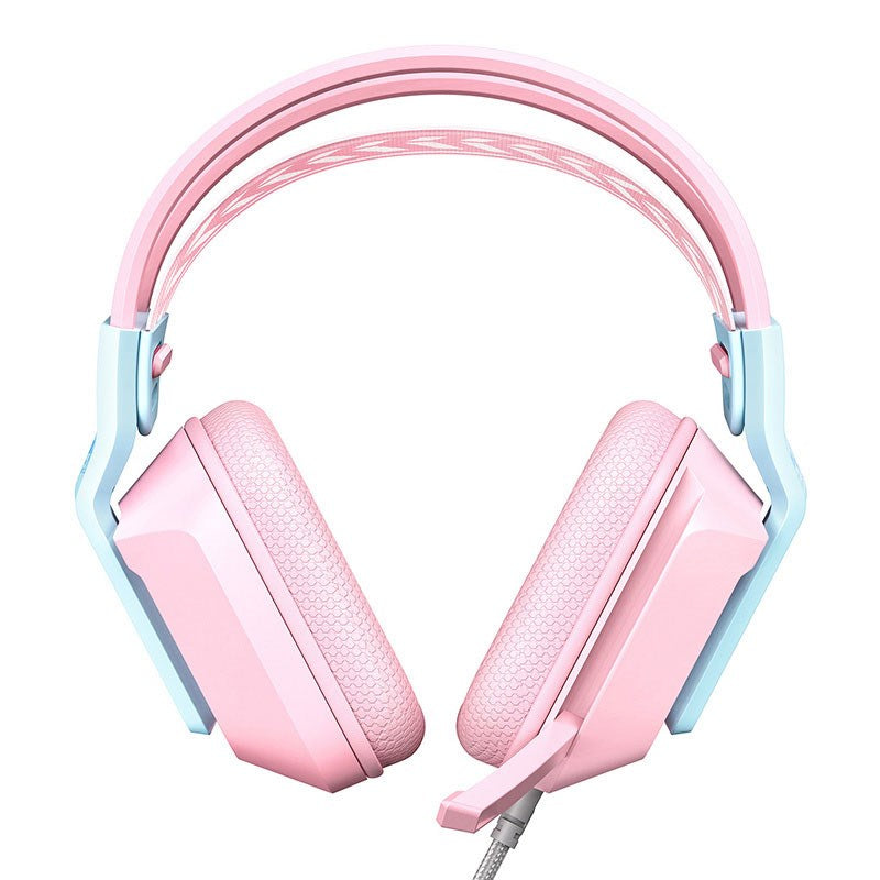 ONIKUMA X13 RGB Gaming Headset - Lyserød