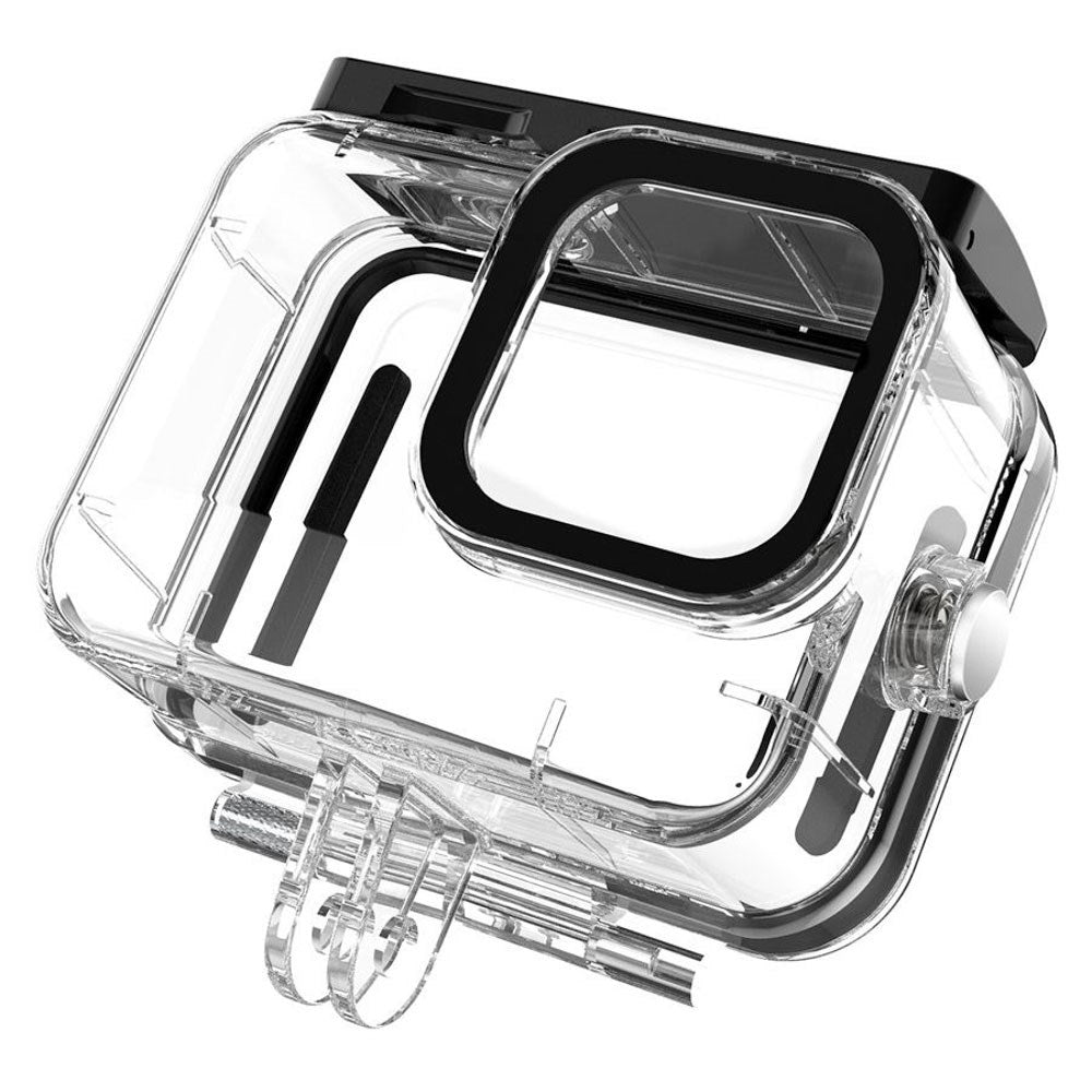 TELESIN Vandtæt Cover til GoPro Hero 9 / 10 / 11 / 12 / 13 - Gennemsigtig / Sort