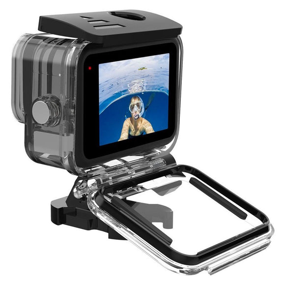 TELESIN Vandtæt Cover til GoPro Hero 9 / 10 / 11 / 12 / 13 - inkl. 3 x Farvede Linser - Gennemsigtig / Sort