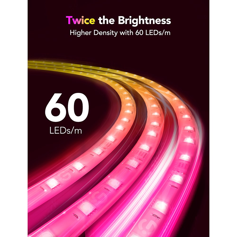 Govee RGBICW LED Strip Lights 1m Extension - Hvid