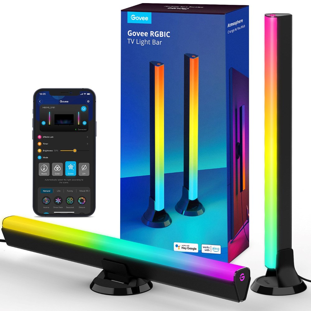 Govee Flow Plus TV Light Bars 40 - 70"  - Sort
