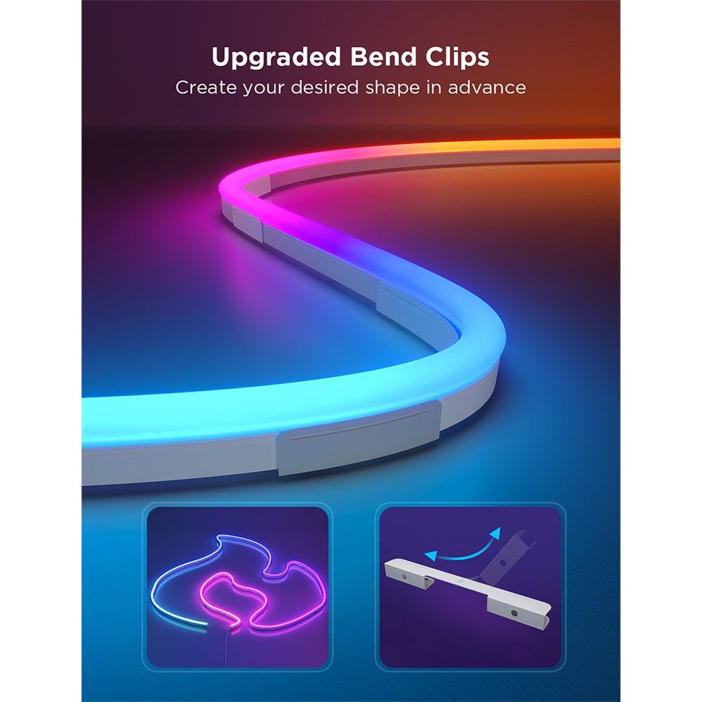 Govee Neon LED Lightstrip - 3m - Hvid