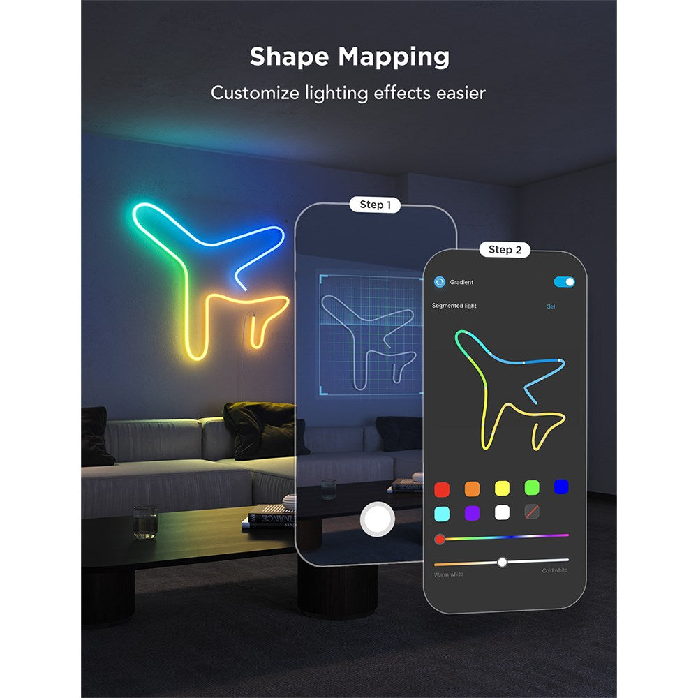 Govee Neon LED Lightstrip - 3m - Hvid
